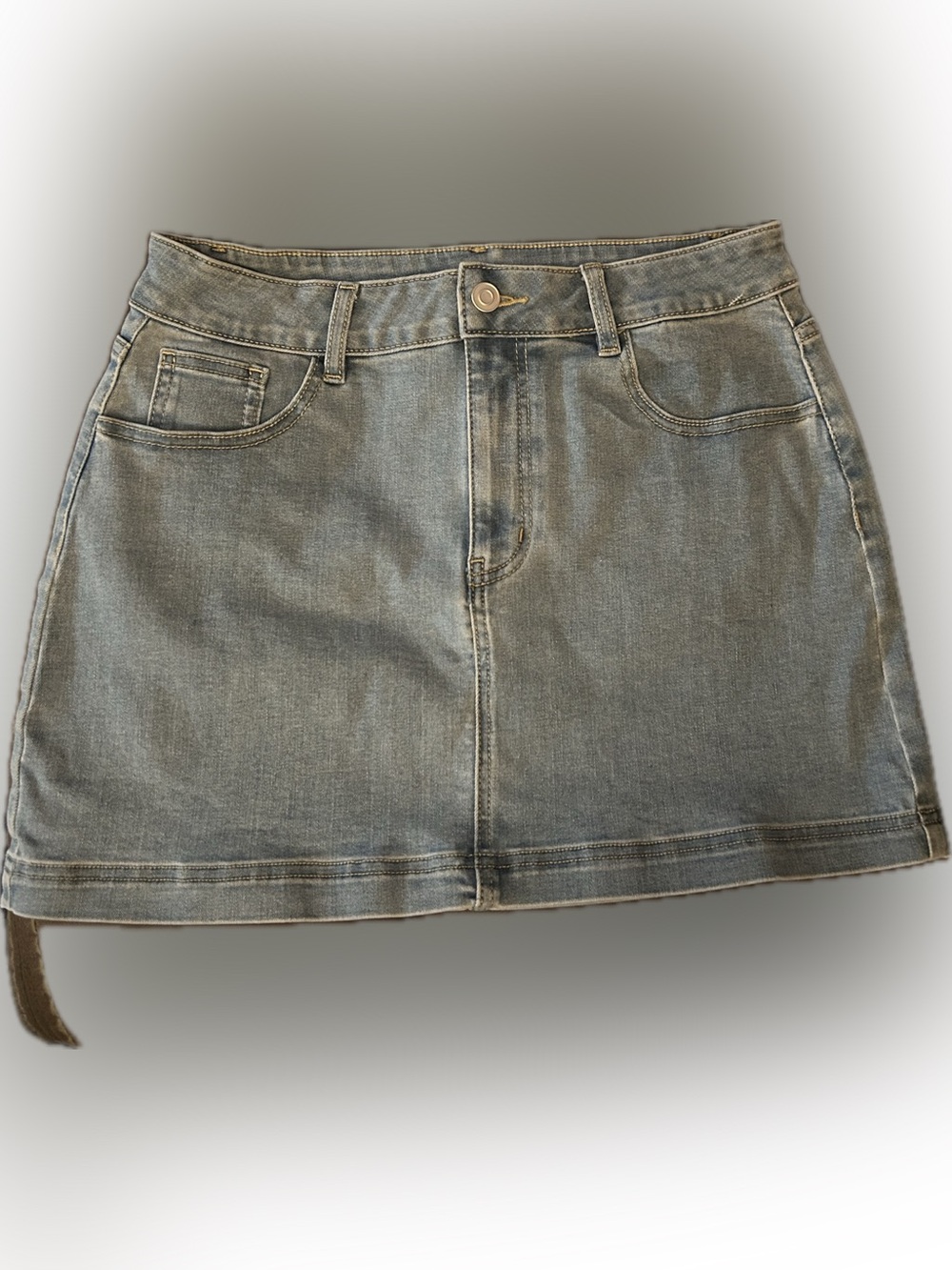 Women’s Light Blue Denim Mini Skirt